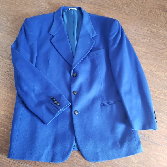 Men's Blue Blazer by Zanetti - Picture 8 of 16